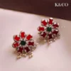 Chic-flower-earrings