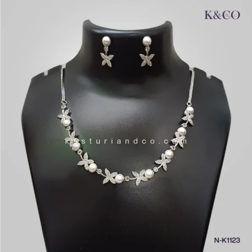Kasturi AD Necklace with CZ Delicate Essendon Victoria