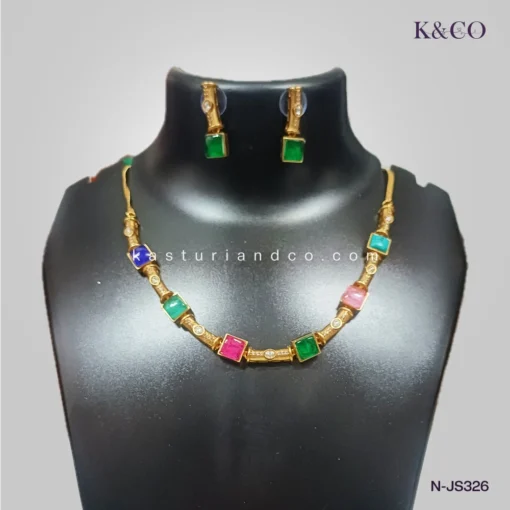 Kasturi Aavani Doublet Necklace Set Victoria