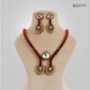 Best Shelly Stone Polki Cross Necklace Melbourne