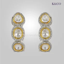 Jia Classic Polki CZ Earrings Melbourne