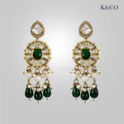 Royal Long Necklace with Designer Green Melbourne