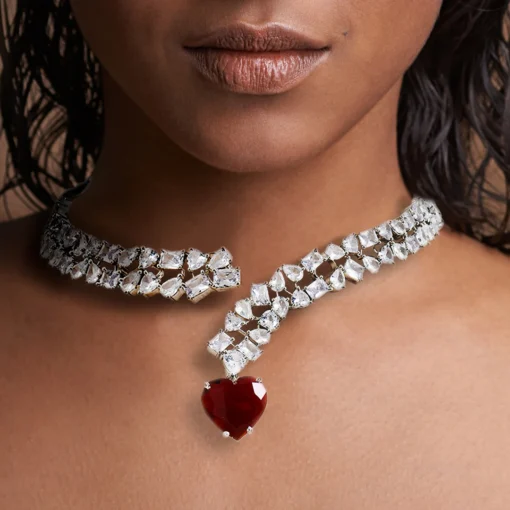Zara Top Openable Necklace with Stones