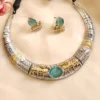 Hasli Choker with stones and artwork