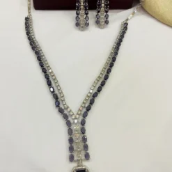 Shop Purple Layered Necklace with Stones