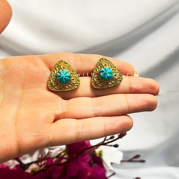 Zeenat Amrapali Inspired Necklace Blue - Image 3