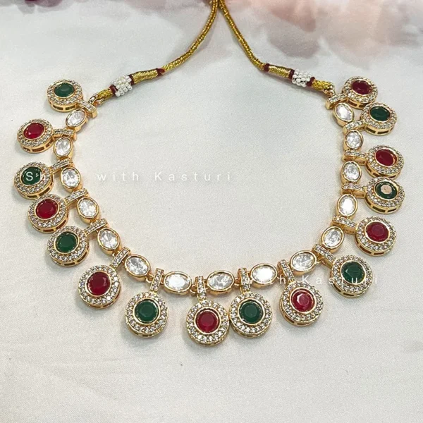 Multicolor Kundan & Stone Choker - Image 2
