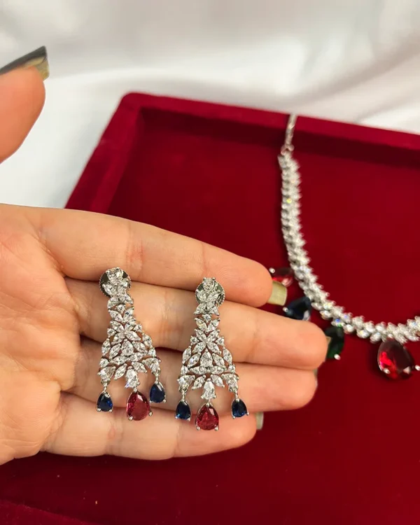 Muticolour Stone CZ Necklace - Image 3