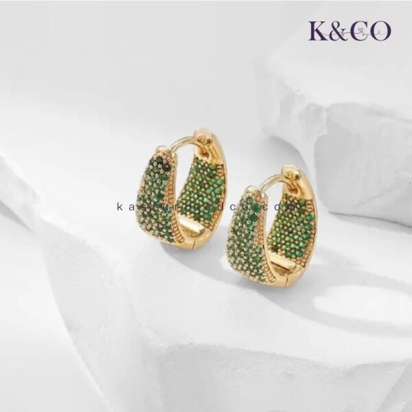 Cubic Zirconia Huggies - Image 3