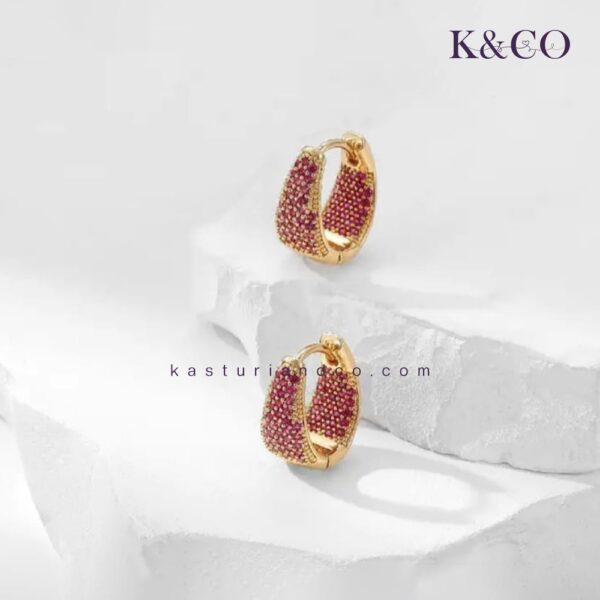 Cubic Zirconia Huggies - Image 2