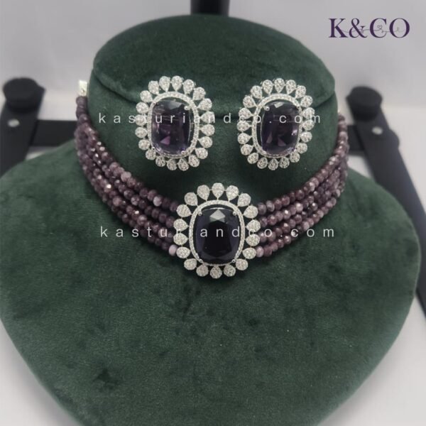 Amethyst Beads Layered Choker - Image 2