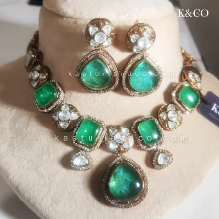 Premium Pota Doublet stone necklace
