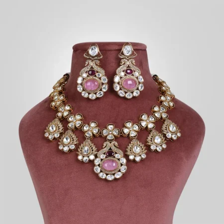 Sara Premium Polki Necklace Set