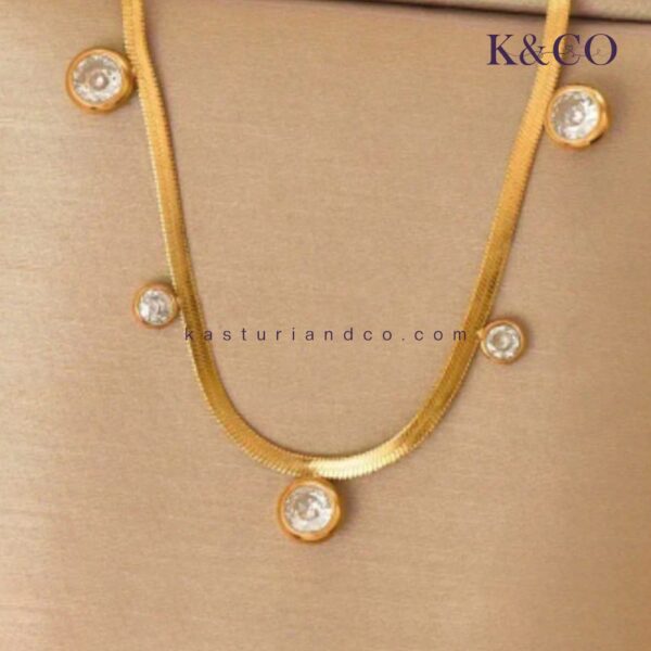 Trendy Snake Chain, Gold Plated - Image 2