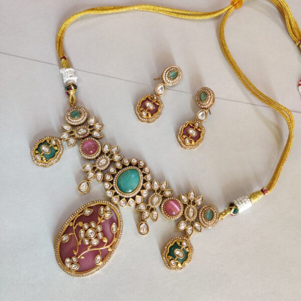 Sia Designer Choker, Pink - Image 2