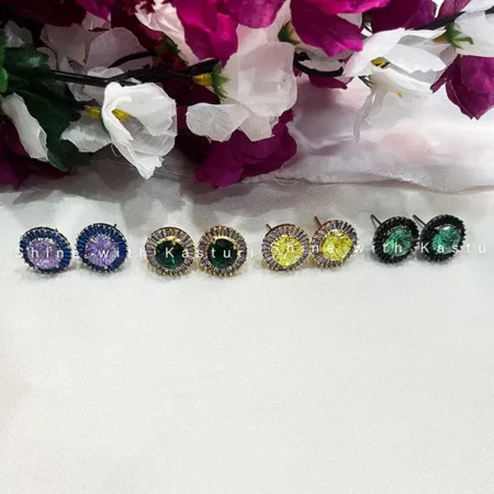 Priya Crystal & Stone Studs