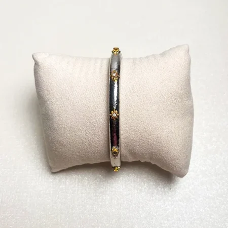Fleur dual tone cuff