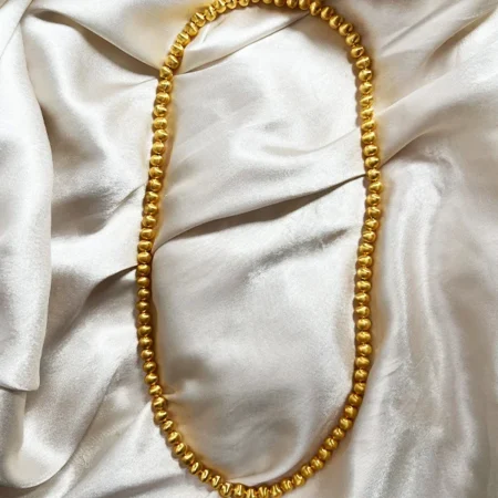 Yellow Gold Beads Premium Necklace