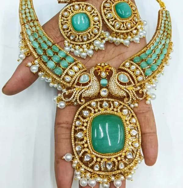 Celebrity Inspired Choker with Royal Pendant - Image 2