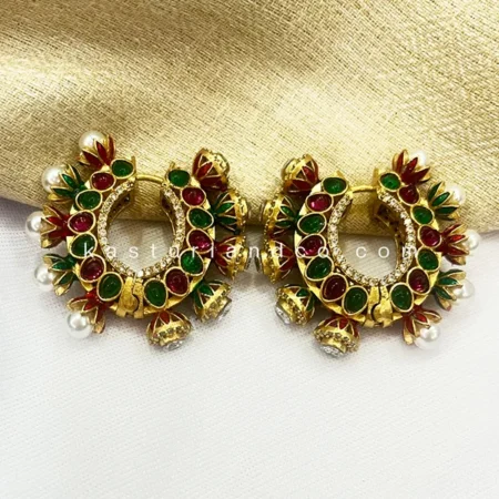 Designer Chandbaali Kundan and Moti