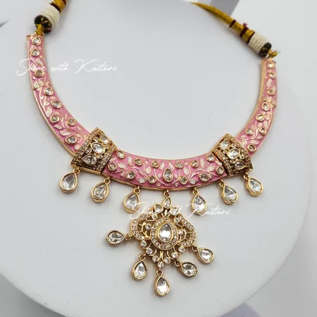 Buy Meenakari Hasli Necklace Online