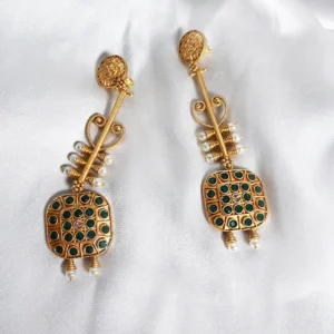 Antique Gold Ethnic Earrings