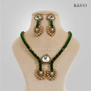 Shelly Stone Polki Cross Necklace