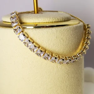 Alternative view of Adjustable Tennis Bracelet, Gold Plated