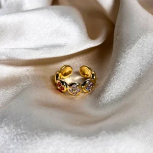 Alternative view of Gold Fleur Bauble Ring