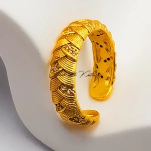 Honey Gold Weave Ring