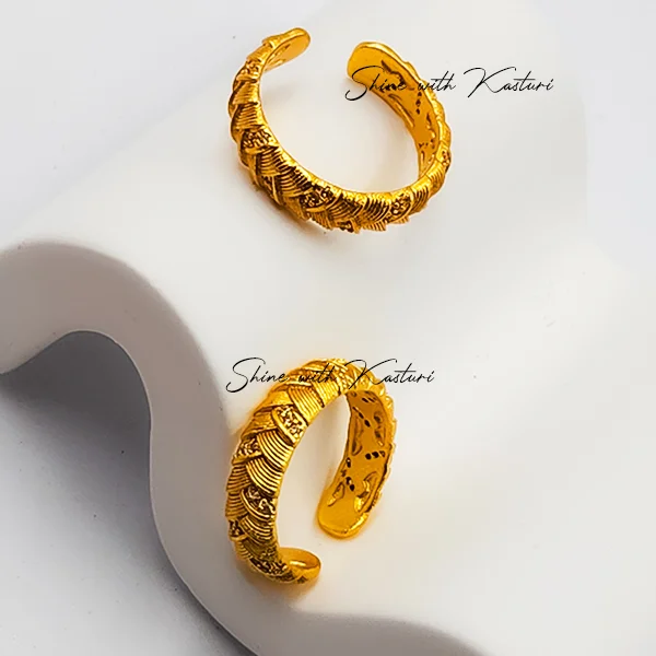 Honey Gold Weave Ring - Image 2