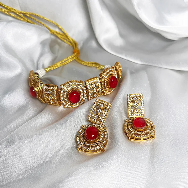 Buy Kundan Choker Necklace Set