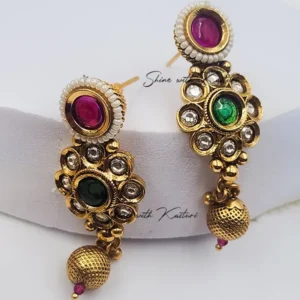Alternative view of Shilpi Kundan Necklace Set with Ruby & Stones