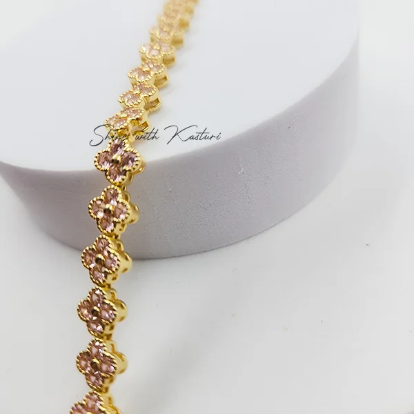 Floral Bracelet, Gold-Plated - Image 5