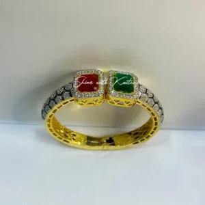 Regal Stone Antique Gold Kada