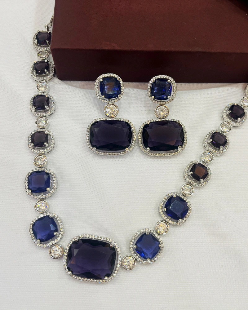 CZ necklace for party dress