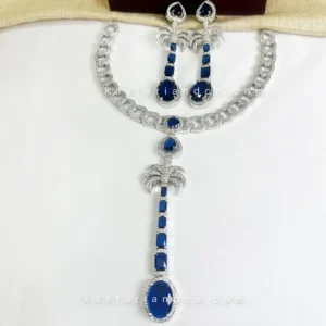 Karine Celebrity Inspired Necklace, CZ & Stones