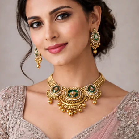 Choker Set with inlay on Stones