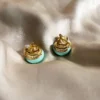Clip on Earrings with baguette