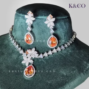 Stylish American Diamond Necklace