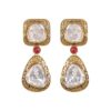 Designer Polki Earrings  with stone