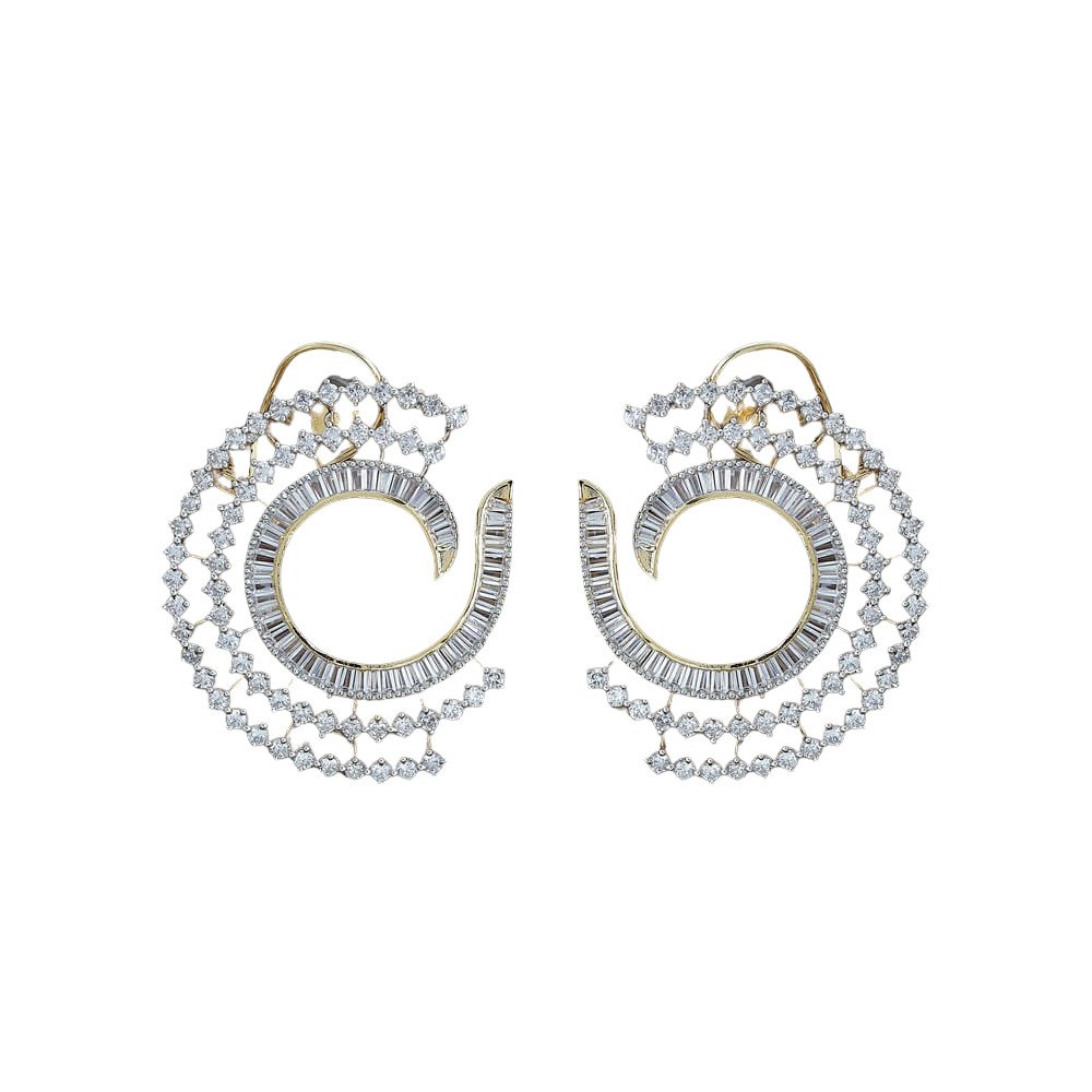 Chloe CZ Diamond look alike Earrings - Image 3