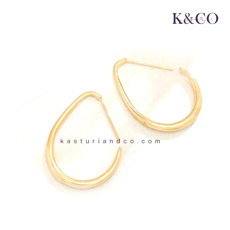 Gold Plated Stylish Hoops