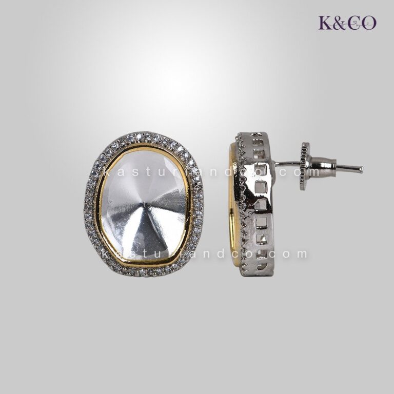 Buy Online Kundan Studs Online, buy Kundan earrings, wedding Kundan studs, Kundan jewelry online