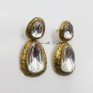 Large Polki Kundan Earring