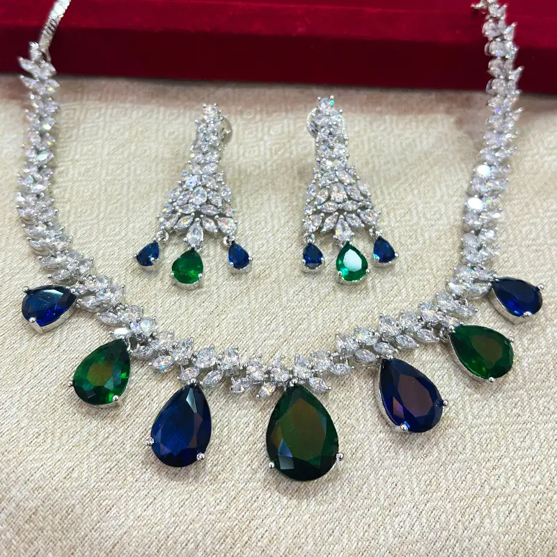 Perfect Evening Dress Necklace with CZ Stones - Image 2