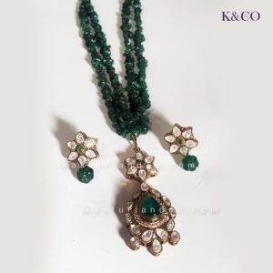 Layered Necklace with natural stones