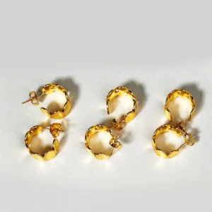 Satin Gold Earrings