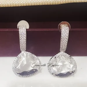 Rhea CZ and Stone Earrings