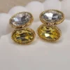 Citrine Dual Crystal Solitaires